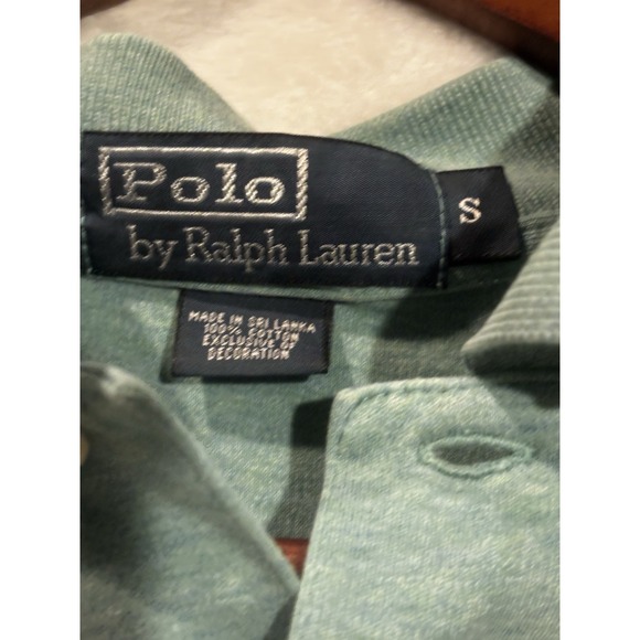 Vintage Polo Ralph Lauren Shirt Mens Small Casual Green Short Sleeve - Picture 5 of 8